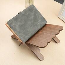 1 pieza Estantería de escritorio de madera moderna - Diseño de grano de madera resistente, estante ajustable para libros y revistas, adecuado para decoración del hogar, oficina, estudio o sala de estar, estilo minimalista | Estructura duradera, decoración de libros - Multicolor - Ver 7