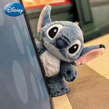 Disney Búp bê nhồi bông Stitch chính hãng, thú nhồi bông Stitch, gối ngủ, quà sinh nhật, quà tặng tiệc tùng, đồ trang trí nhà cửa, thích hợp cho tương tác cha mẹ - con cái, quà lưu niệm sưu tầm. - Màu xanh hải quân - Xem 9