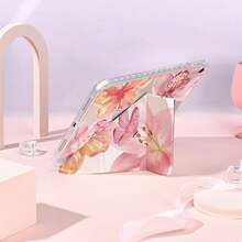 1个带笔槽的多角度磁吸支架保护套，支持自动休眠/唤醒功能，可爱平板电脑保护套，兼容Pro/Air/三星Galaxy A9/S9/S7/S10+/小米Pad/5/6/7 - 彩色 - 查看 10