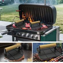 Heavy-Duty Hamburger Press With Heat-Resistant Handle, Cast Iron Hamburger Crusher, Sandwich Press, Round Hamburger Crusher, Suitable For Stovetop Use, Meat Pressing, Barbecue Accessories, And Kitchen Tools - 方形 - 查看 2