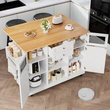 Mobile Storage Islands - White - View 4