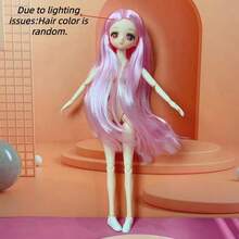 11.81 Inch Anime Style Fashion BJD Doll, Flexible Joints - Perfect Collectible Cute Cake Model, Suitable For All Holiday Occasions, Christmas, Birthday, New Year Gift - Multicolor - View 17
