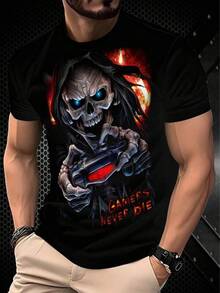 Men Outdoor Tees & Tanks - Black - View 1