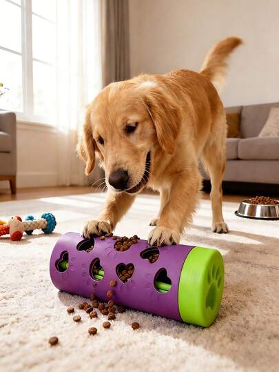 1pc Removable Pet Slow Feeder, Durable Anti-Bite Wheel Chewing Toy, Dental Care And Feeding Toy, A Great Way To Consume Energy And Relieve Boredom, Suitable For Indoor And Outdoor Small And Medium Dogs And Cats