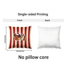 2pcs Animal Theme Pillow Covers, Cute Cartoon Pillow Cases, Striped Puppy Pattern Cushion Covers, Suitable For Living Room And Bedroom Sofa And Chair (Pillow Inserts Not Included) - Puppy - View 2