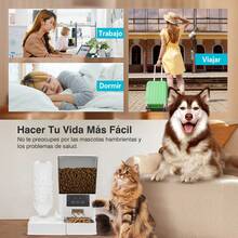 Alimentador Automático para Mascotas 2 en 1 WiFi - Dispensador de 5L + Bebedero de 500ml, Control Remoto por App para Perros y Gatos - 5L - Ver 11