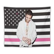 Drake Pink America Flag Pink Wall Tapestry Blanket Funny Poster For College Dorm Decor Room Decoration Gift Merch - 1PC - 查看 7