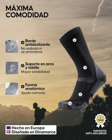 Athletic Socks - Multicolor (1x Dark Blue, 1x Gray, 1x Green) - View 5