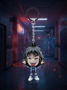 1 buah Gantungan Kunci Figur 3D Stranger Things Berlisensi Resmi Netflix, Gantungan Kunci Karakter Mini Koleksi yang Menampilkan Eleven, Eddie Munson, Lucas Sinclair, Robin Buckley & Demogorgon, Dekorasi Meja Bergaya Anime & Gantungan Kunci, Hadiah Liburan Sempurna untuk Teman & Penggemar - MultiWarna - View 8