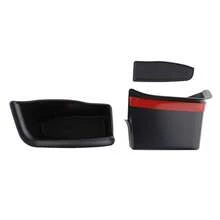 Caja de almacenamiento para puerta delantera de coche, 2 uds., para A6L A6 2012 2013 2014 2015 2016 2017 2018, contenedor de puerta interior ABS, funda, soporte Acc HWNV - A - Ver 6