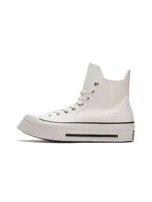 Converse Chuck 70 簡約 耐磨透氣 高筒 帆布鞋 男女同款 白色 - 白色 - 查看 22