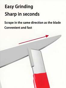 1pc Professional Manual Kitchen Knife Sharpener With Non-Slip Handle, Durable For All Knife Types, Including Garden Shears - Multicolor - View 9