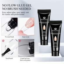 MSRUIOO 1/2/3pcs 20ml Solid Nail Gel - Long-Lasting Durable Solid Hard Gel, Non-Sticky, UV LED Curing, Suitable For Nail Salon And Home Use, Transparent Acrylic Solid Nail Glue, Applicable For Nail Tips, False Nails, Nail Extensions - Strong Adhesion, Easy To Operate - Q57040 - View 8