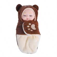 Bambola morbida creativa per bambini piccoli, bambola reborn realistica bionica calmante per il sonno, accessori in peluche - Unicorno - Bambino che dorme - Orsetto marrone - Coniglietto - Dinosauro piccolo - Ranocchio piccolo - Emo Regalo perfetto - Regalo di compleanno - Regalo per le vacanze - Regalo perfetto - Regalo - Multicolore - Visualizzare 8