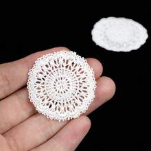 1:12 Dollhouse Round Table Miniature Model, Handmade Mini Wooden Round Table With Lace Tablecloth, Miniature Accessory, Suitable For Indoor/Outdoor Dollhouse Furniture, Anime Theme, Great For Christmas, Halloween, Easter, Thanksgiving - Multi-Functional Table Applicable To Various Rooms, Batch Differences May Cause Slight Color Deviation (Handmade, Slightly Uneven Surface Is Normal) - Multicolor - View 12