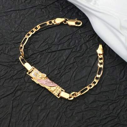 一件圣犹达·塔德奥时尚宗教手链，墨西哥珠宝祈祷饰品，适合女性，是日常敬拜、个人祝福和精神装饰的理想之选。