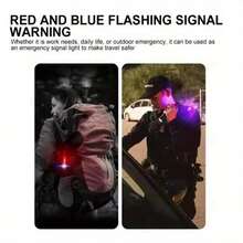 Rechargeable Keychain Flashlight Dual Purpose Keychain Light 6 Mode Illumination High Low Strobe White Red Red Blue Flashing COB Main Bulb Side LED Lights TYPE C Charging Port Lightweight ABS Construction Portable EDC Gear Outdoor Enthusiast Gear Security Personnel Equipment Maintenance Inspection Tool Emergency Light Source Night Walking Safety Gear Camping Accessory Hiking Tool Car Key Light Built-In 300mAh Battery - Đèn pin móc khóa - Xem 10