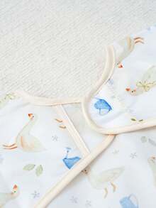 1PC Waterproof Bib,Feeding Bibs Apron For Infant Toddler,Large Pocket Eating Smock 6-36 Months - Multicolor - View 5