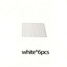 6/12pcs White & Gray 11.8inX11.8in Interlocking Non-Slip Tiles, Shower Mat, Suitable For Bathroom, Deck, Swimming Pool, Patio, Balcony, Dog House - Multicolor - View 10