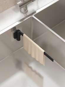 Kitchen Sink Organizer Rack, Rotating Wall-Mounted Storage Holder, Dishcloth Rack, Towel Bar, Sink Drain Rack, Drill-Free Bathroom Towel Rod, Suitable For Home Kitchen And Bathroom, Kitchen Supplies, Kitchen Accessories, Kitchen Tools - Style B - View 1