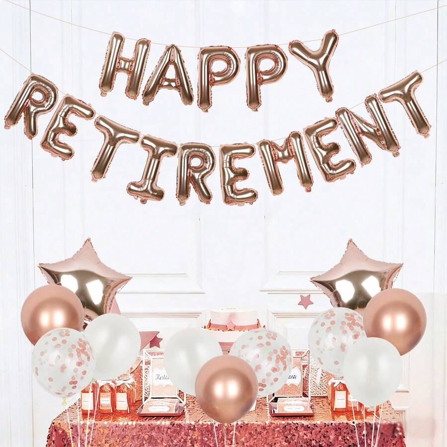 32pcs Retirement Party Decoration Set, Includes 