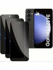 3pcs Screen Protector Film, Compatible With Samsung S24FE/S23FE/S21FE/S20FE/A56/A55/A54/A53/A52/A51/A36/A35/A34/A33/32/A31/A26/A25/A24/A23/A22/A21/A17/A16/A15/A14/A13/A12/A07/A06/A05, Made Of Ultra-Thin Flexible Material With Smooth Coating, Providing Soft Touch, Anti-Peeping, Anti-Scratch And Anti-Fingerprint - Black - View 13