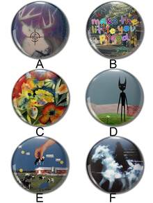 Funny Pattern Safety Pins Badges, Button Pins, Suitable For Attaching To Clothing, Bags, Backpacks, Fun Gifts For Friends And Family - Multicolor - View 2