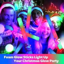 CamelParty 103 Pcs Glow Sticks With 3 Modes Colorful Flashing Glow In The Dark Party Supplies Multicolor Bulk LED Foam Glow Sticks For Wedding Raves Sporting Events Glow Party Birthday Camping Concert - Multicolor - View 11