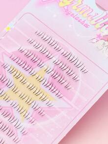 Ayrmilla 80 Clusters Natural Lengthening Bottom False Eyelashes, Soft Light‑Weight Individual Cluster Lower Lashes, Reusable Segment Eyelash For Daily Look Anime Cosplay Party Makeup For Beginners Women Girls - C - View 3