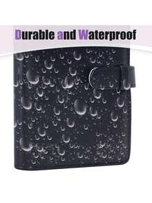 1pc A5 Photo Album Storage Bag, PU Leather Photo Album Organizer With 25pcs Photo Sleeves - Multicolor - View 3