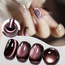 MTSSII 7ml 黑色玻璃磁性猫眼凝胶指甲油 - 四季皆宜可浸泡式 LED 凝胶指甲油，美甲爱好者的理想礼物 - 彩色 - 查看 3