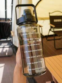 1个2升运动水壶2000毫升大容量塑料水杯健身房肚杯吸管太空杯水瓶吨吨杯,返校;户外运动旅行。 - 彩色 - 查看 10