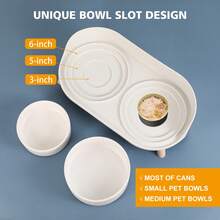 Upgraded Ceramic Dog Bowl Set - Dual Layer With Stand - Splash-Proof Food & Water Bowls - Microwave & Dishwasher - Neck-Protecting Design - Suitable For Small To Medium - 2pcs 850ml (28.74oz) - 850ml * 2 - View 4