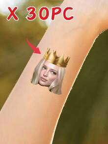 Customized Photo Temporary Tattoos For Adults, Personalized Fake Tattoos With Names For Couples, Bachelorette Party Temporary Tattoos, Valentine's Day Gifts, Wedding Gifts, Wedding Accessories, Bridesmaid Gifts, Christmas Gifts, Christmas Decorations, Thanksgiving Gifts, New Year Gifts, Party Decorations - Multicolor - View 19