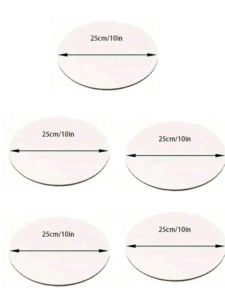5 件圆形蛋糕板，白色瓦楞纸蛋糕底座，适用于烘焙、面包、蛋糕 DIY、甜点、婚礼庆典、生日派对、纸杯蛋糕展示托盘、主题派对、蛋糕装饰 - 彩色 - 查看 12