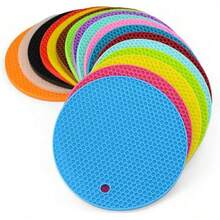 3-Pack Random Color Silicone Heat Insulation Mat Heat-Resistant Silicone Mat Suitable For Pots And Pans - Non-Slip And Dishwasher  Multi-Purpose Pot Mat With Built-In Bottle Opener - Foldable For Flat Storage, Suitable For Baking And Microwave Heating Countertop Protector - 450 °   Blessing - 3PCS - Random Color - View 3