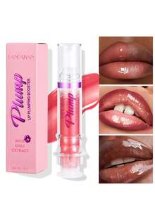 Hydrating Lip Plumper Gloss - Handaiyan Plumping Lip Oil, Long-Lasting Shine For Fuller Voluminous Lips - 多種口味 - 查看 2