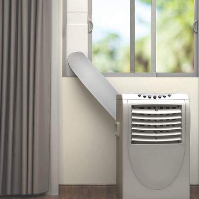 Universele slanghoes voor draagbare airconditioners - Stofwerende polyester hoes voor thuis- en commercieel gebruik - Grijs