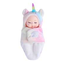 Bambola morbida creativa per bambini piccoli, bambola reborn realistica bionica calmante per il sonno, accessori in peluche - Unicorno - Bambino che dorme - Orsetto marrone - Coniglietto - Dinosauro piccolo - Ranocchio piccolo - Emo Regalo perfetto - Regalo di compleanno - Regalo per le vacanze - Regalo perfetto - Regalo - Multicolore - Visualizzare 7