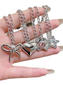 2pcs Heart/Bow Faux Pearl Denim Pant Leg Clips, Used To Prevent Pant Leg Dragging, Non-Slip Shoe Buckle, Pant Length Adjuster, Prevent Pant Leg Dragging On Ground, Suitable For Jeans And Pants - A - View 11