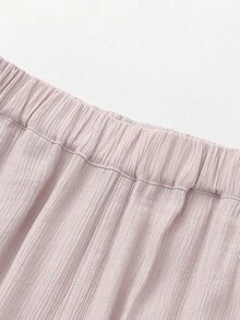 Balabala Young Girl Parachute Pants, Boys & Girls, Pleated Design, Summer Joggers 2026 - Rubber Powder - View 3