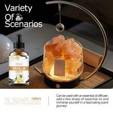 Hllozzi Aceite esencial de vainilla, fragancia, aroma duradero, aceite esencial vegetal, aceite de fragancia, humidificador, difusor, piedra aromática, aceite esencial de uso múltiple - aceite esencial de vainilla - Ver 8