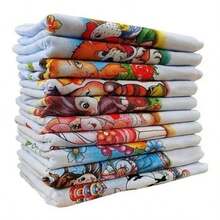 Printed Dish Towels, 10 Units | 100% Cotton | Daily Use | High Absorption - 白色 - 查看 2