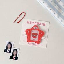 1pc Wing Star ID Card Holder, Fangirl Photo Frame Pendant For Bag - Star Wing Card Holder - View 15