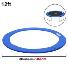 Trampoline Edge Protection, Frame Padding, Padded Spring Cover, Trampoline Accessory Set, Tear-Resistant And Durable (Ø244cm/Ø305/Ø366) - 12FT Ø366cm, Bleu - View 2