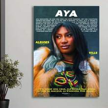 Framed Aya Nakamura Poster | Aya Nakamura Poster | Rapper Poster | Music Artist Poster. Charming Art For Valentine's Day And March – Perfect Picks For Home Decor, Living Room, Kitchen, Bathroom & Room Decor. - In ngẫu nhiên - Xem 1