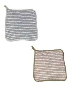 10/5 pièces Chiffon de nettoyage absorbant à rayures de couleur aléatoire - Serviette de cuisine à séchage rapide, chiffon de nettoyage anti-adhérent, en matériau polyester, convient pour la salle de bain, la cuisine, la buanderie - Design empilable gain de place, essentiels pour la cuisine et la salle de bain, chiffon à vaisselle, tissu doux, matériau de haute qualité, convient pour le salon, la chambre à coucher et les familles occupées, fournitures de nettoyage de cuisine, cadeaux pour la famille - chiffon de nettoyage - Voir 4