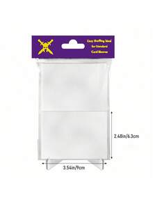 100 chiếc bao đựng thẻ trong suốt, mờ, thích hợp để sưu tập thẻ game, bảo vệ thẻ giao dịch, bao nhựa đựng thẻ bóng chày, MTG, thẻ thể thao. - Chủ thẻ mờ - Xem 11