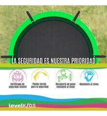 ¡RecomendadoTrampolín Brincolín De 12 Pies 3.65m Diámetro Con Escalera Color de la lona de salto Negro Color del cobertor de resortes Azul¡Top de Temporada - Negro-Verde - Ver 7