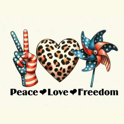 1 pieza/2 piezas/3 piezas Parche con forma de corazón con bandera estadounidense, Bandera "Pea Love Freedom", Pegatinas de transferencia de calor patrióticas rojo, blanco y azul - Para camisetas, vaqueros, bolsos, sudaderas, fácil de pelar y pegar, sin necesidad de coser - Manualidades DIY y decoración patriótica del hogar, material de plástico - Ropa y accesorios para el 4 de julio, diseño gráfico de larga duración, adecuado para manualidades